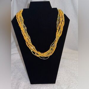 Multi Strand Beaded Necklace.